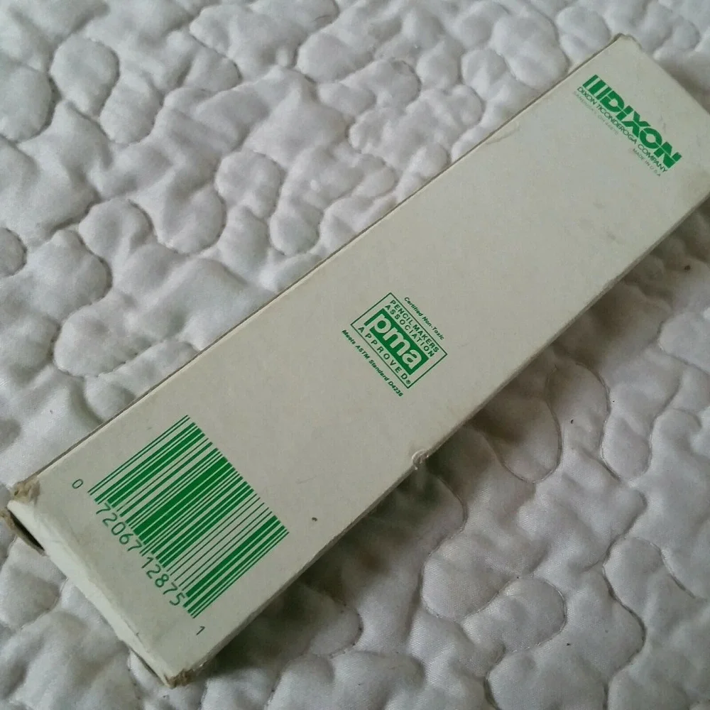 Vintage Dixon Medium No.2 5/10 Wood Pencils 12 Pack One Dozen #287 #2 PMA USA